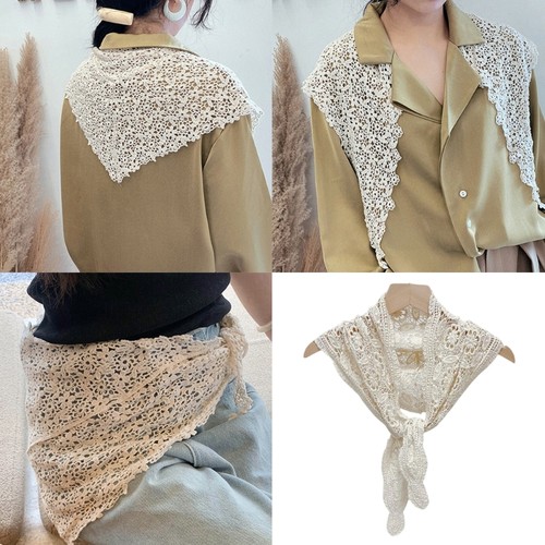 Lace detailing scarf - lace,