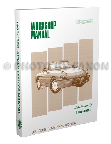 Alfa romeo spider shop manual - alfa,