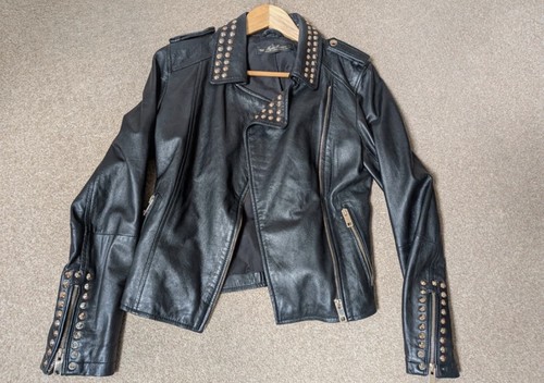Zara black real leather - black,