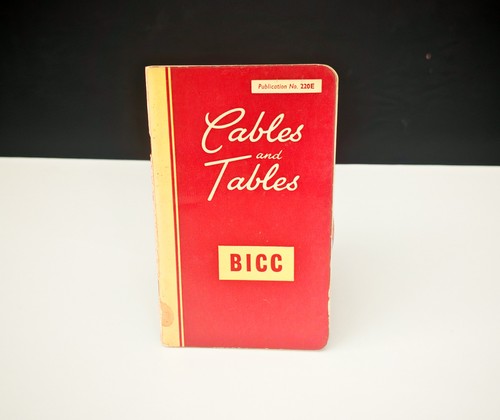 Vintage 1956 bicc cables and - bicc,