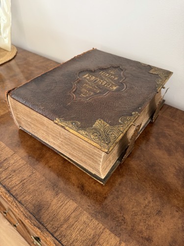 Antique national family bible - national,