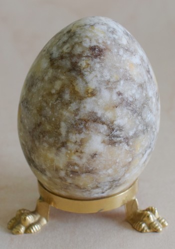Stone egg collector ornament - collector,