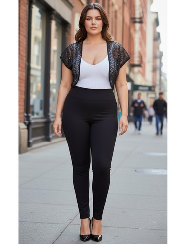Womens black sequin - black, lace