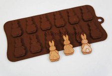 12 cell Bunny Butts Rabbit Easter Chocolate Candy Silicone Bakeware Mould Cake 