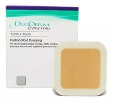 Duoderm Extra Thin 10cm x 10cm Hydrocolloid Dressing (s) Pressure Wounds