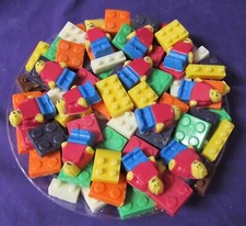 Lego blocks Lego man chocolate