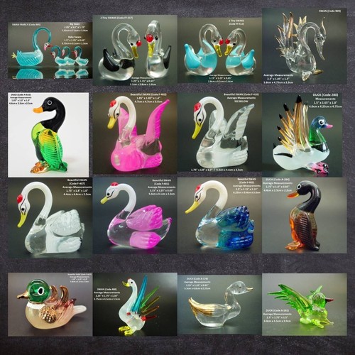 Blown glass swan - blown,