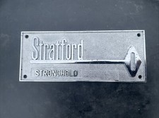 VINTAGE CHROME BRASS SAFE NAME