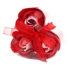 Set soap flower heart - set, 3