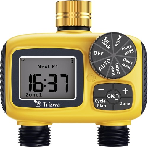 Dual port sprinkler timer with - port,