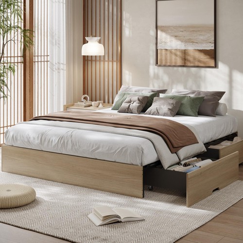 Sturdy wooden platform - wooden,