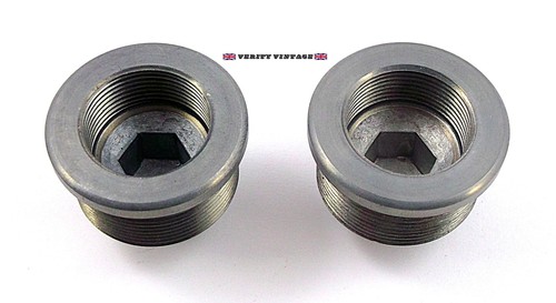 Triumph fork stanchion nuts - fork,