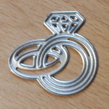 Engagement and Wedding Ring Die - 3cm x 2.8cm