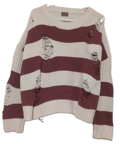 Pol oversized distressed knit - pol,