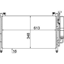 Mahle Condenser for Mazda 2