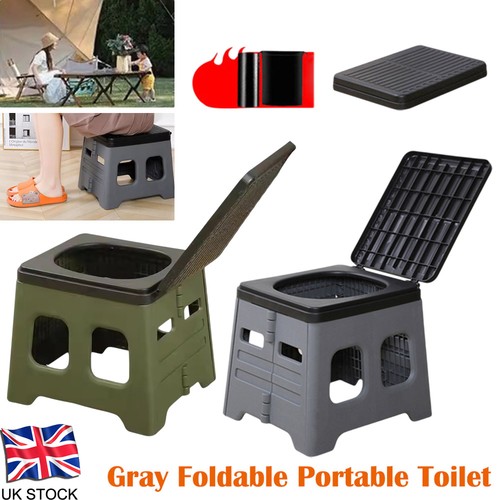 Portable folding toilet - toilet, car