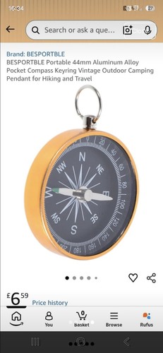 Pocket compass outdoors - pocket,