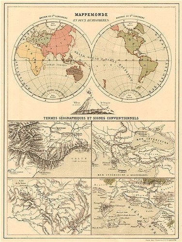World twin hemispheres - in,