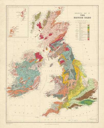Geological map the british - the,