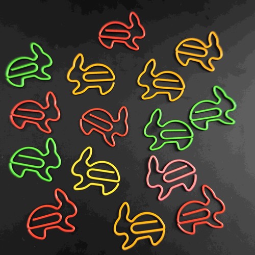 Rabbit paper clips mixed - paper,