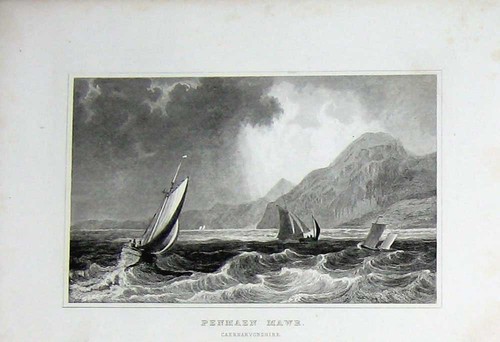 Original old antique - old, print