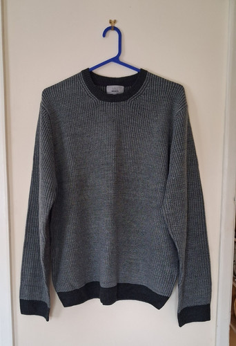 Mans grey mix jumper - grey,