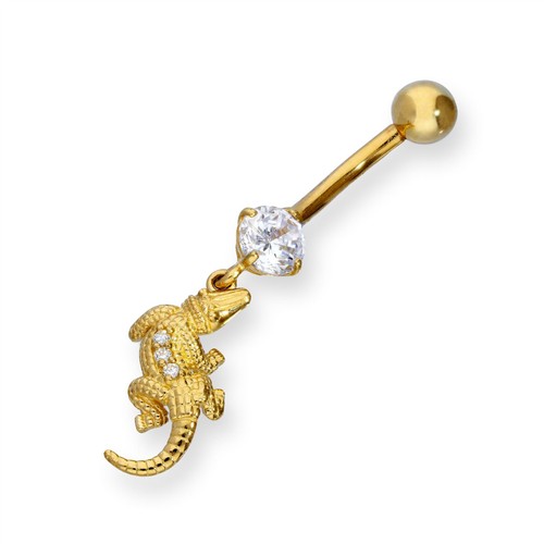 9ct gold clear cz crystal - &,