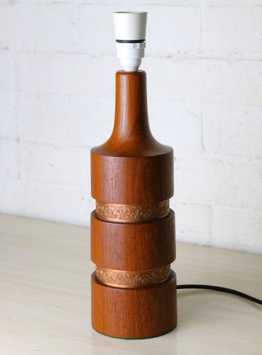 Table lamp vintage teak - table,