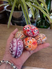 Vintage 6 Ukrainian Pysanky