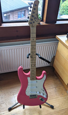 Gould Stratocaster Style Electric Guitar in Pink