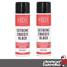 2 x Frost Extreme Chassis Spray Paint - Satin Black Finish (2 x 500ml Aerosol)