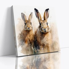 Rabbits Watercolour