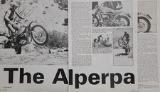 1973 Bultaco Alperpa Alpina Sherpa Motorcycle 4pg Test Article