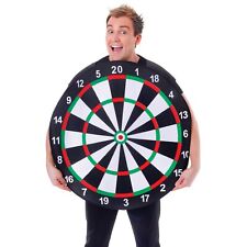 Adult Fancy Dress Dartboard Costume Darts Bullseye Mens Fun Outfit Stag Night