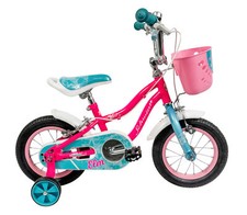 Schwinn Elm 12" Wheel Kids Girls Bike Bicycle With Stabilisers Age 3+ Pink Blue