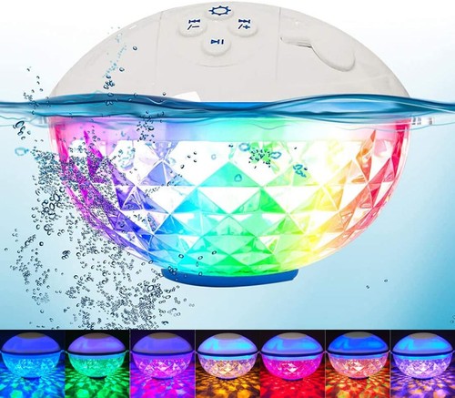Floating pool speakers lights - pool,