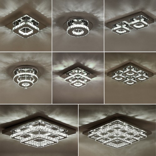 Modern square chrome crystal - modern,