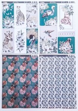 4 x A4 Kanban 'Safari Elegance' Set - 2 Die-cut Toppers & 2 Backing Card - (5)