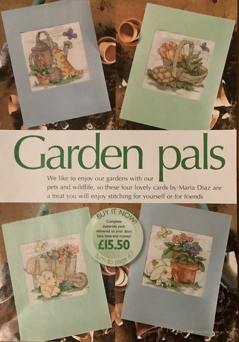 Cross stitch chart garden - cross,