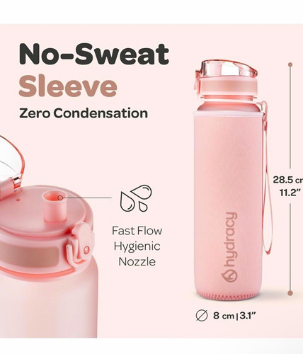Hydracy coach 1000ml - hydracy, pink