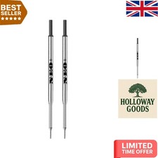 Set of 2 PaperMate-Compatible Black Ink Refills - Medium Point G1 Format