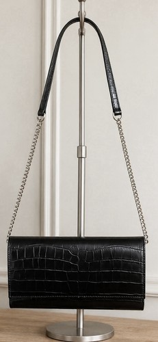 Bennett black croc style - black,