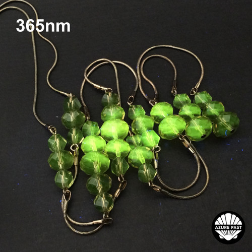 Brown glass beaded necklace - ,
