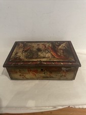 vintage biscuit /Sweet tin 1930s-40s  Size 8.5x5.5”