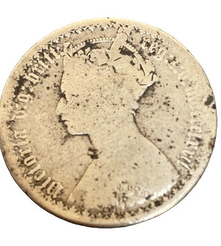 Queen victoria 1876 florin - victoria, florin/two