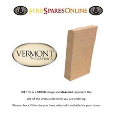 Vermiculite Stove Brick to Suit Vermont Castings Intrepid 1, 230 x 115 x 30mm