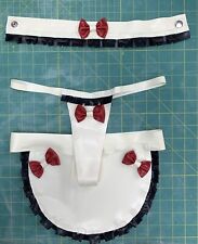 Super Cute Latex Rubber fetish wear lingerie Sissy French Maid Set 8/10 Small