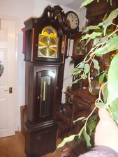 Smallcombe England Moon Phases Grandfather Clock Triple Chimes Hermle Movement