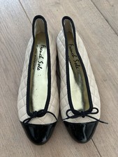 French Sole Cream Quilted