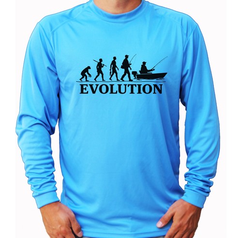Evolution fisherman fishing - evolution,